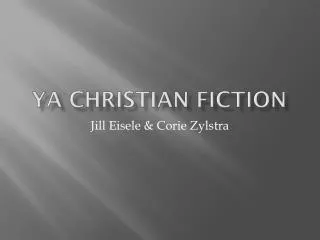 YA christian fiction