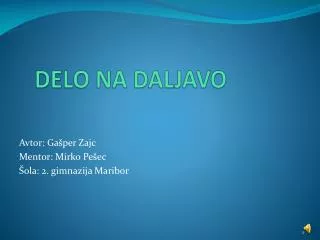 delo na daljavo