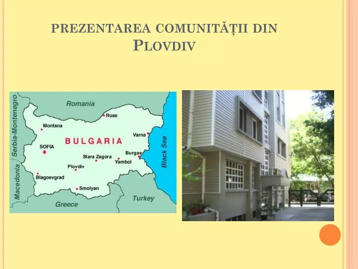 prezentarea comunit ii din plovdiv