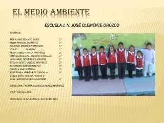el medio ambiente