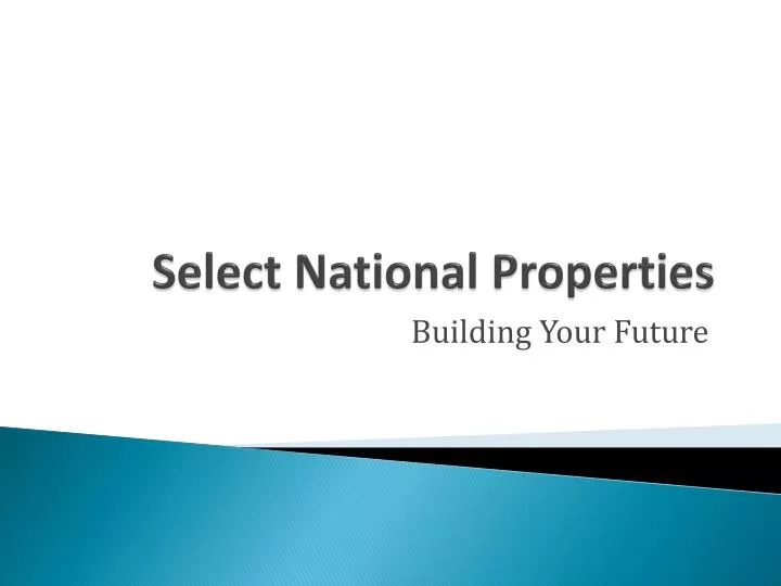 select national properties