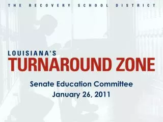 Senate Education Committee January 26, 2011