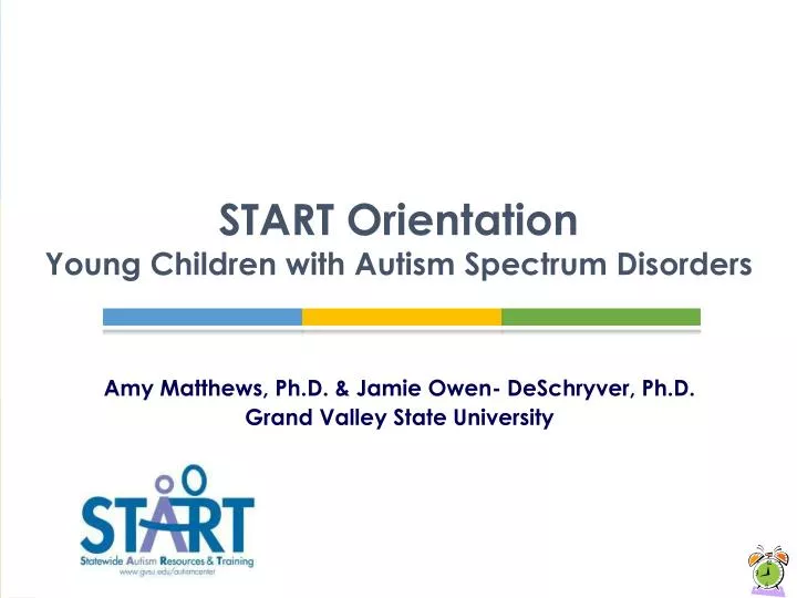 start orientation young children with autism spectrum disorders