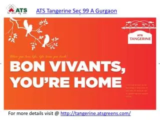 ATS Tangerine Sec 99A Gurgaon | ATS New Project Gurgaon