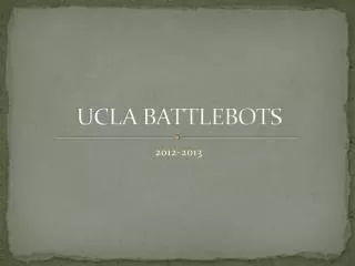 UCLA BATTLEBOTS
