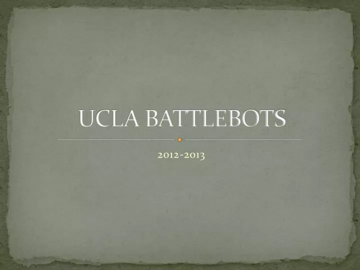 ucla battlebots
