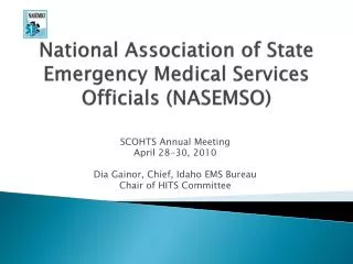 national association of state emergency medical services officials nasemso