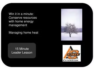 15 Minute Leader Lesson