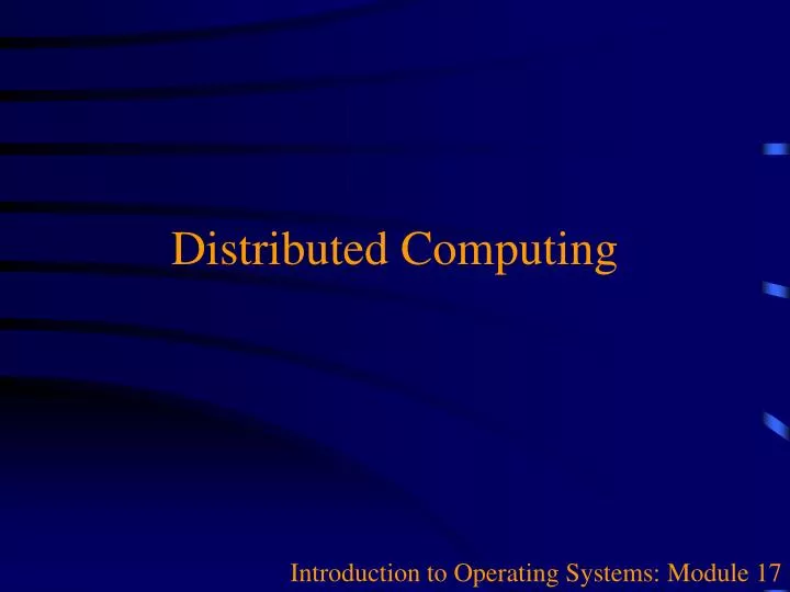 introduction to operating systems module 17