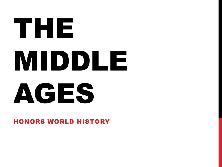 the middle ages