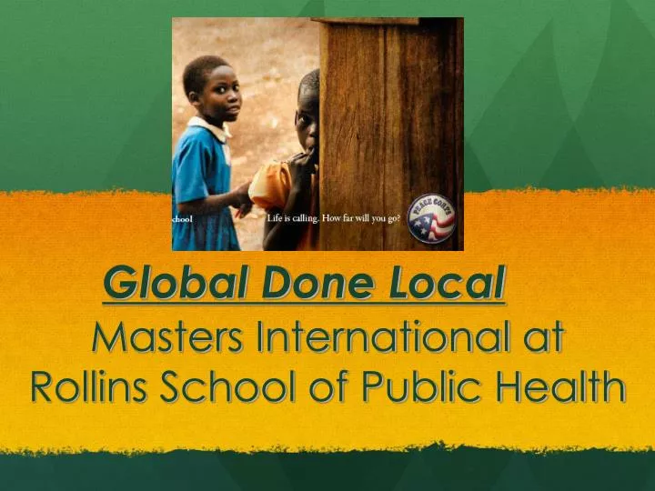 masters international at rollins school of public health