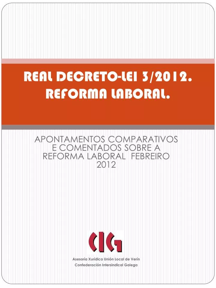 real decreto lei 3 2012 reforma laboral