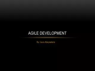 agile development
