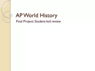 AP World History