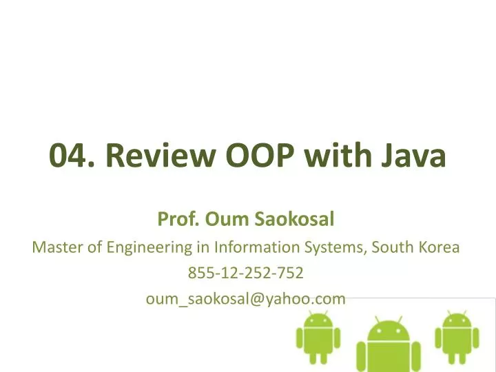 04 review oop with java