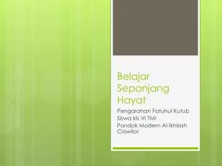 belajar sepanjang hayat