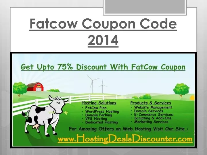fatcow coupon code 2014