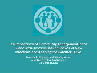Community Engagement Working Group Angelina Namiba , Positively UK 31 October 2012