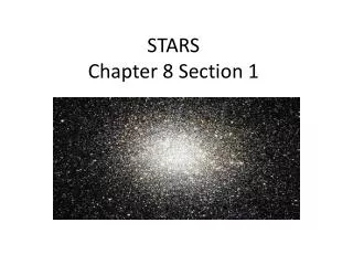 STARS Chapter 8 Section 1
