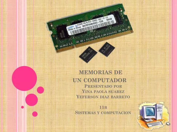 memorias de un computador