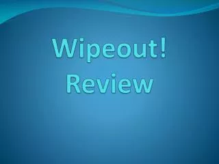 Wipeout! Review