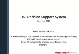 10. Decision Support System