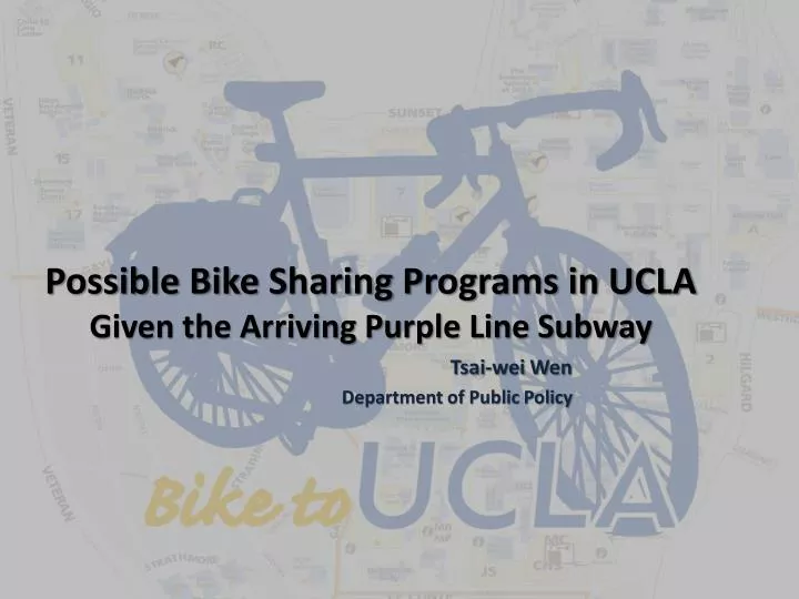 possible bike s haring p rograms in ucla given the arriving purple line subway