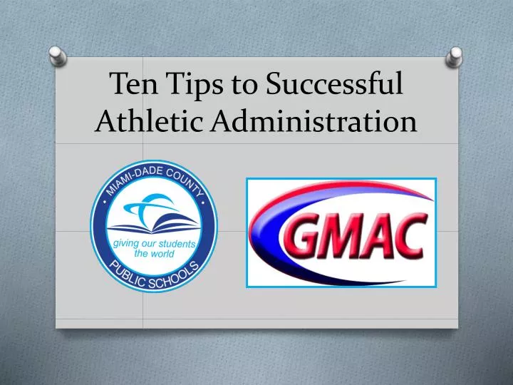 ten tips to successful athletic administration