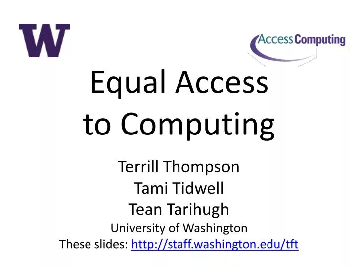 equal access to computing