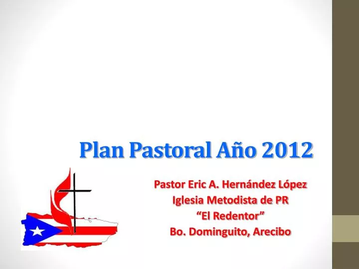 plan pastoral a o 2012