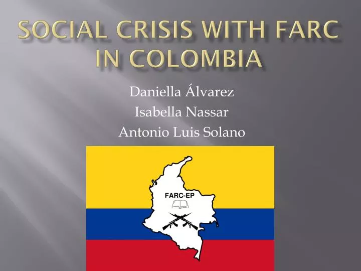 social crisis with farc in colombia