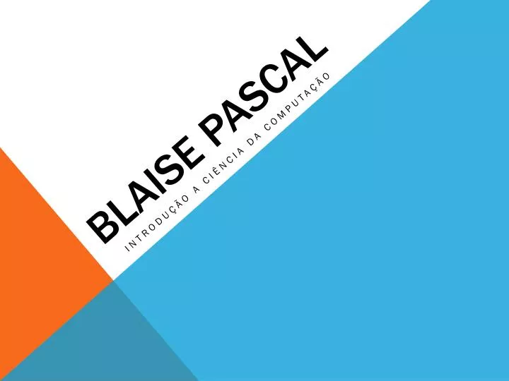 blaise pascal