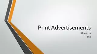 Print Advertisements