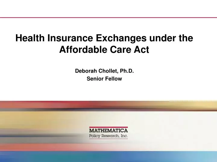 health insurance exchanges under the affordable care act