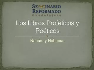 los libros prof ticos y po ticos