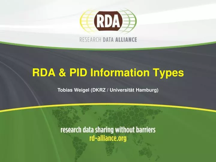 rda pid information types