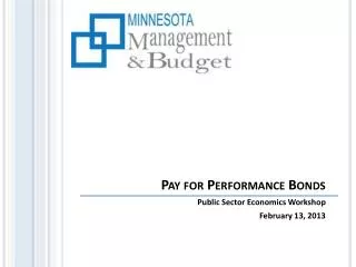 pay for performance bonds