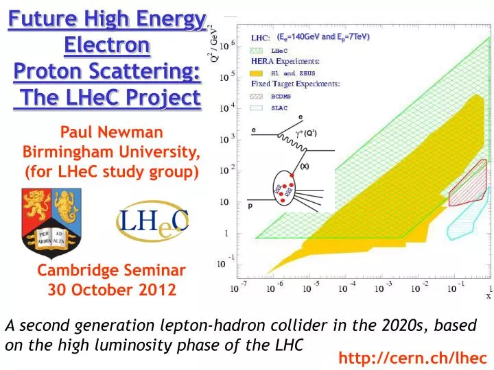 future high energy electron proton scattering the lhec project
