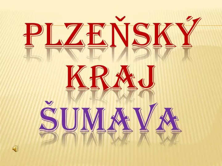 plze sk kraj umava