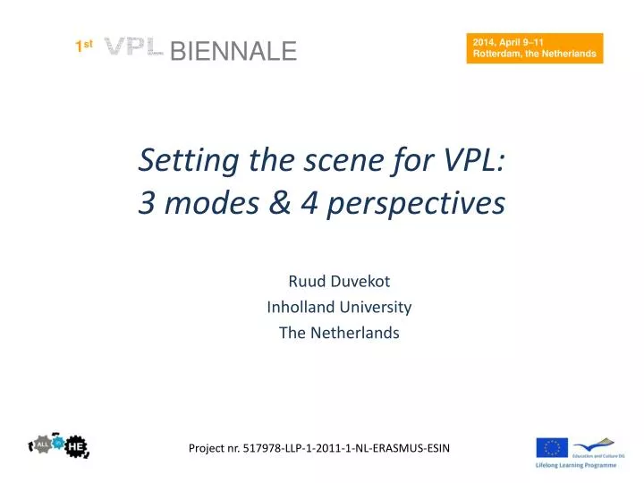 setting the scene for vpl 3 modes 4 perspectives