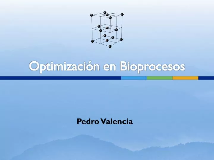 optimizaci n en bioprocesos