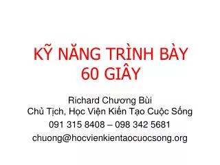 k n ng tr nh b y 60 gi y