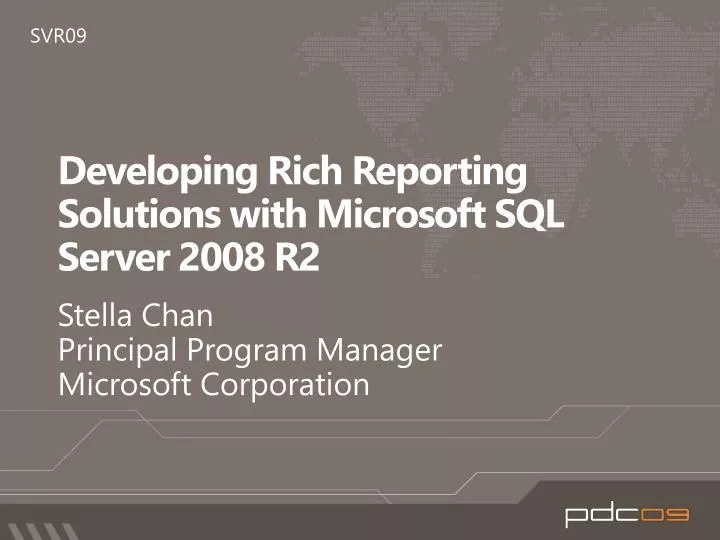developing rich reporting solutions with microsoft sql server 2008 r2