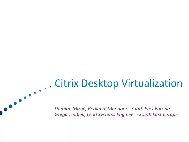 citrix desktop virtualization