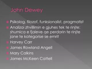 john d ewey