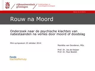 rouw na moord