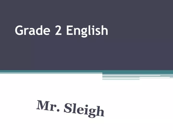 grade 2 english