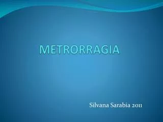 metrorragia