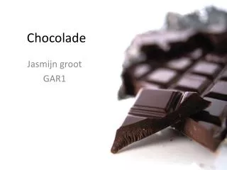chocolade