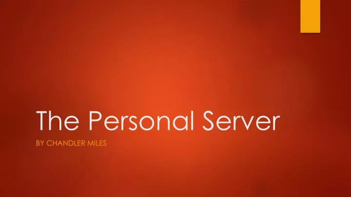 the personal server